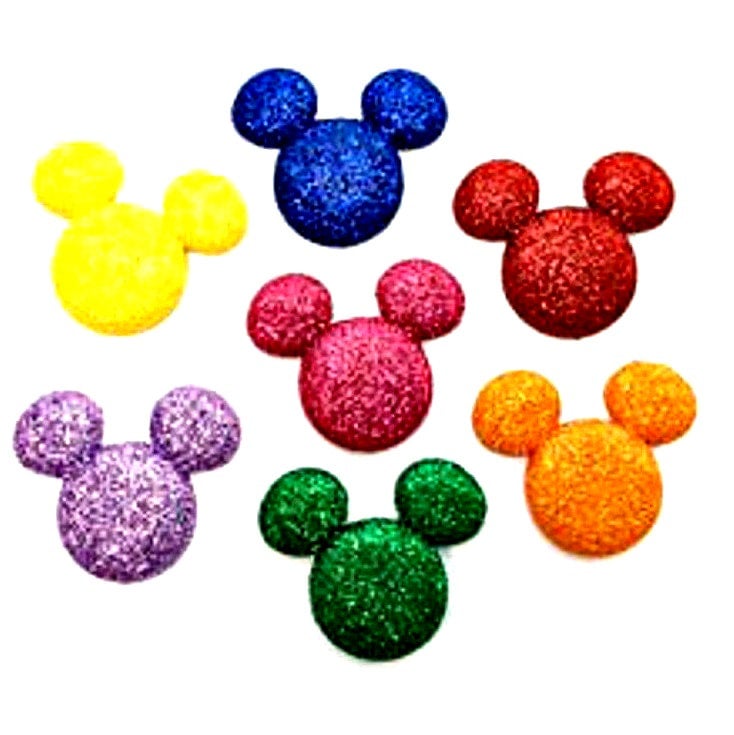sarcoma responsabilidad Rango Colourful Glitter Mickey Ears | Kazza's Creations